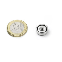 Pot magnet with internal thread M3