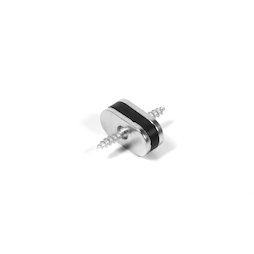 M-FURN-02, Magnetic fitting oval for furniture, set of magnets & metal discs to screw on
