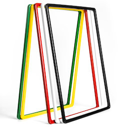 SF-FRM-A3, Sign frame A3, made of plastic, with rounded corners, u-pocket included