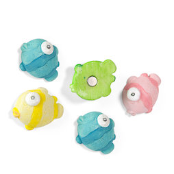 SALE-123, Blowfish, deco magnets in the shape of fish, set of 5